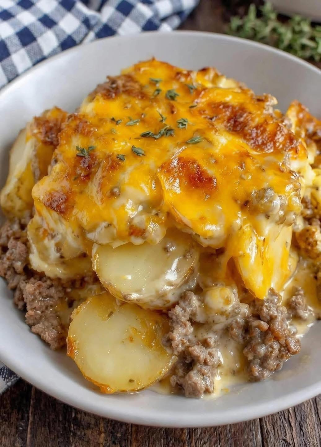 Creamy Beef & Potato Casserole - Cooking Recipes