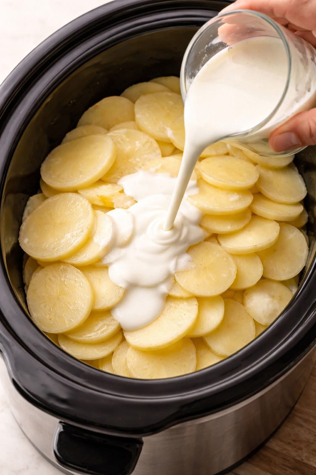 Slow Cooker Creamy Potatoes - Cooking Recipes